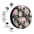thumbnail image 4 of Honeii Rose Flowers Print Tire Covers, Waterproof Anti-UV Sun Snow Rain Tire Covers for Trailers, RV, Camper, SUV, Truck-15 inch, 4 of 6