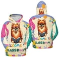 thumbnail image 3 of Welcome to Pomeranian Classroom Teacher Dog Mom All Over Print 3D Hoodie Unisex Merch Hoodies Pom Dog Lover Gifts - 02015, 3 of 6