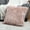 Warm Pink, variant on Somerset Home Himalayan Faux Fur Pillow - 22” Square Cover & Insert, Gray