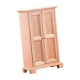 thumbnail image 4 of Armario de madera de imitación con puerta doble para dormitorio, armario a escala 1:12 Estilo A, 4 of 7