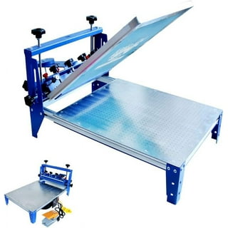 Intbuying 1 Color Screen Printing Press Kit Machine 1 Station Silk  Screening Pressing T-Shirt DIY Equipment 