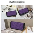 thumbnail image 5 of Bingfone Purple Leopard Print Pencil Case Large Capacity Pencil Pouch Pen Bag Office Stationery Organizer Multifunctional Pencil Bag for Women & Men, 5 of 6