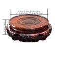 thumbnail image 2 of Pedestal giratorio de caoba for bonsái, base hueca for tetera y jarrón tallado, 2 of 6