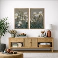 thumbnail image 2 of Framed Canvas Wall Art Set of 2 Vintage Floral Botanical Prints for Living Room Decoration - 24"x36"x2 NATURAL, 2 of 8