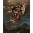 thumbnail image 2 of Sebastiano Ricci 15x18 Black Ornate Wood Framed Double Matted Museum Art Print Titled - Study for ‘An Apotheosis of a Saint’ (For San Bernardino Dei Morti, Milan) (C. 1695), 2 of 5