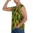 thumbnail image 3 of Pofeuu Corn 2 Print Men's Muscle T-Shirt, Sleeveless, Muscle Tank, Classic Muscle Tee Top For Men Casual Sleeveless Muscle T-Shirt Trendy Clothes-3X-Large, 3 of 7