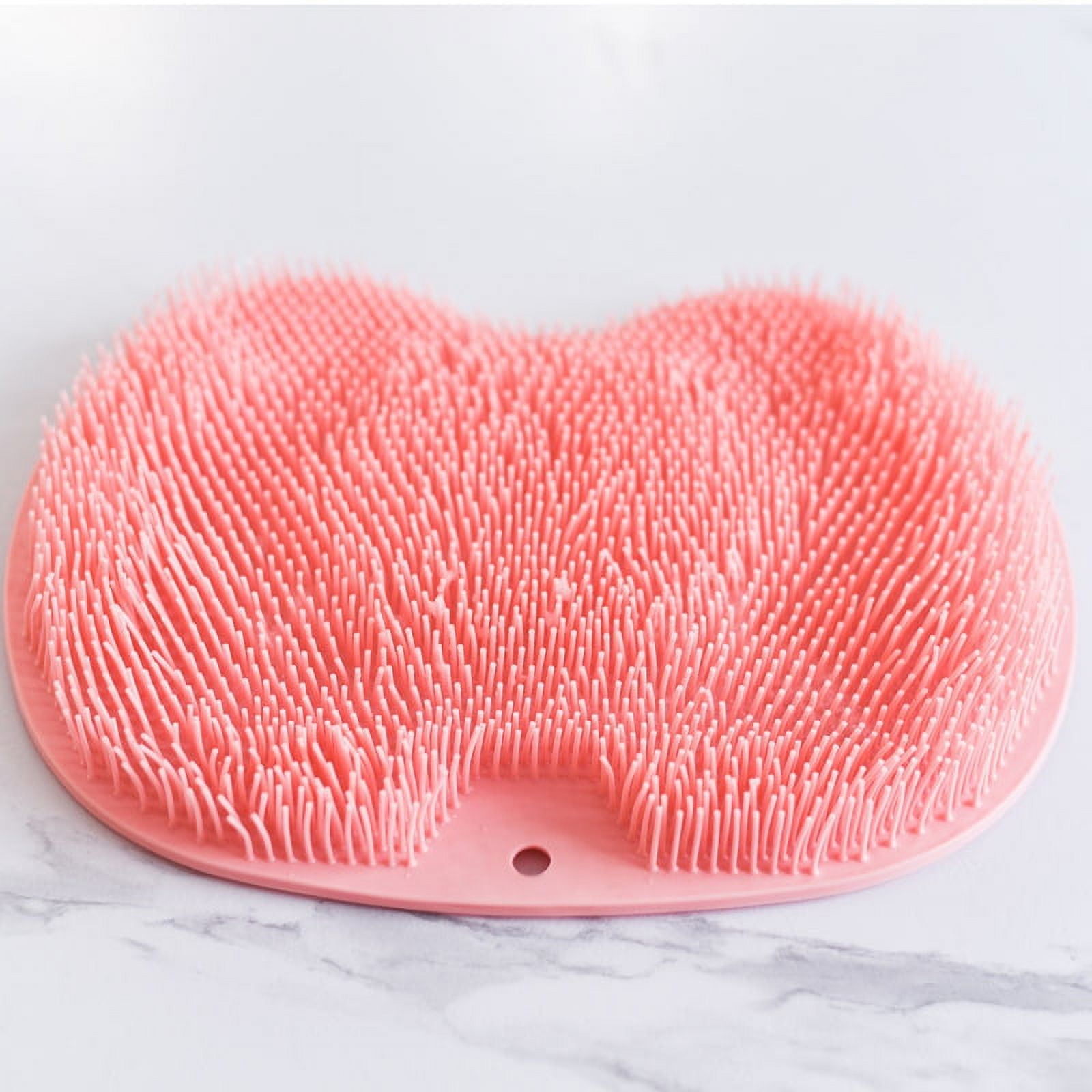 WeUse OurBSHF Back Scrubber Hands-Free for Shower. Easy to Clean Big Flat  Silicone Back Washer Foot Massager Body Brush Replace Loofah Sponge. Stick