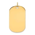 thumbnail image 4 of 14k Yellow Gold Solid Plain .013 Gauge Engraveable Dog Tag Disc Charm Pendant, 4 of 7