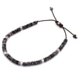 thumbnail image 6 of Natural Black Moonstone Stone Beaded Bracelet Gemstone Bracelet Adjustable NEW, 6 of 9