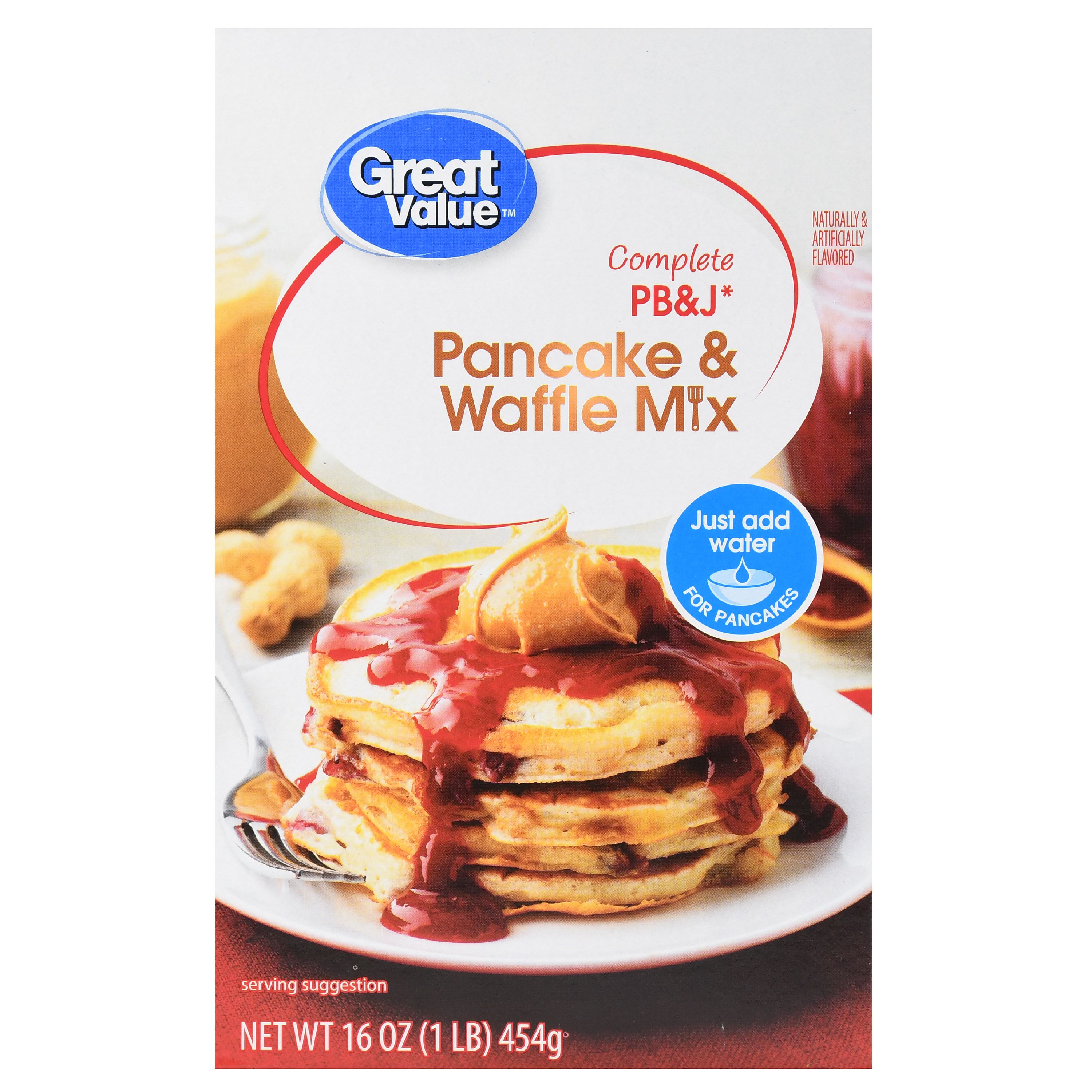 Great Value Pancake & Waffle Mix, PB&J, 16 oz