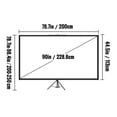 thumbnail image 2 of Projector Screen, 16:9 HD 4K 160-Degree Angle Projector Screen With Stand For Home Outdoor Movies TV Shows Videos Playing Games ,Widely Applied, 2 of 6