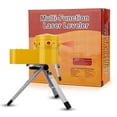 thumbnail image 3 of Multi-function Laser Leveler Pointer Measuring Tools Measurement Cross Laser Level Vertical Horizontal Line Tool with Tripod, 3 of 10