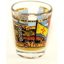NEW MEXICO STATE WRAPAROUND SHOT GLASS