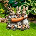 thumbnail image 2 of Gupgi Bunny Garden Stakes Funny Rabbits Carrot/Easter Egg Spring Garden Lawn Decoration, 2 of 5