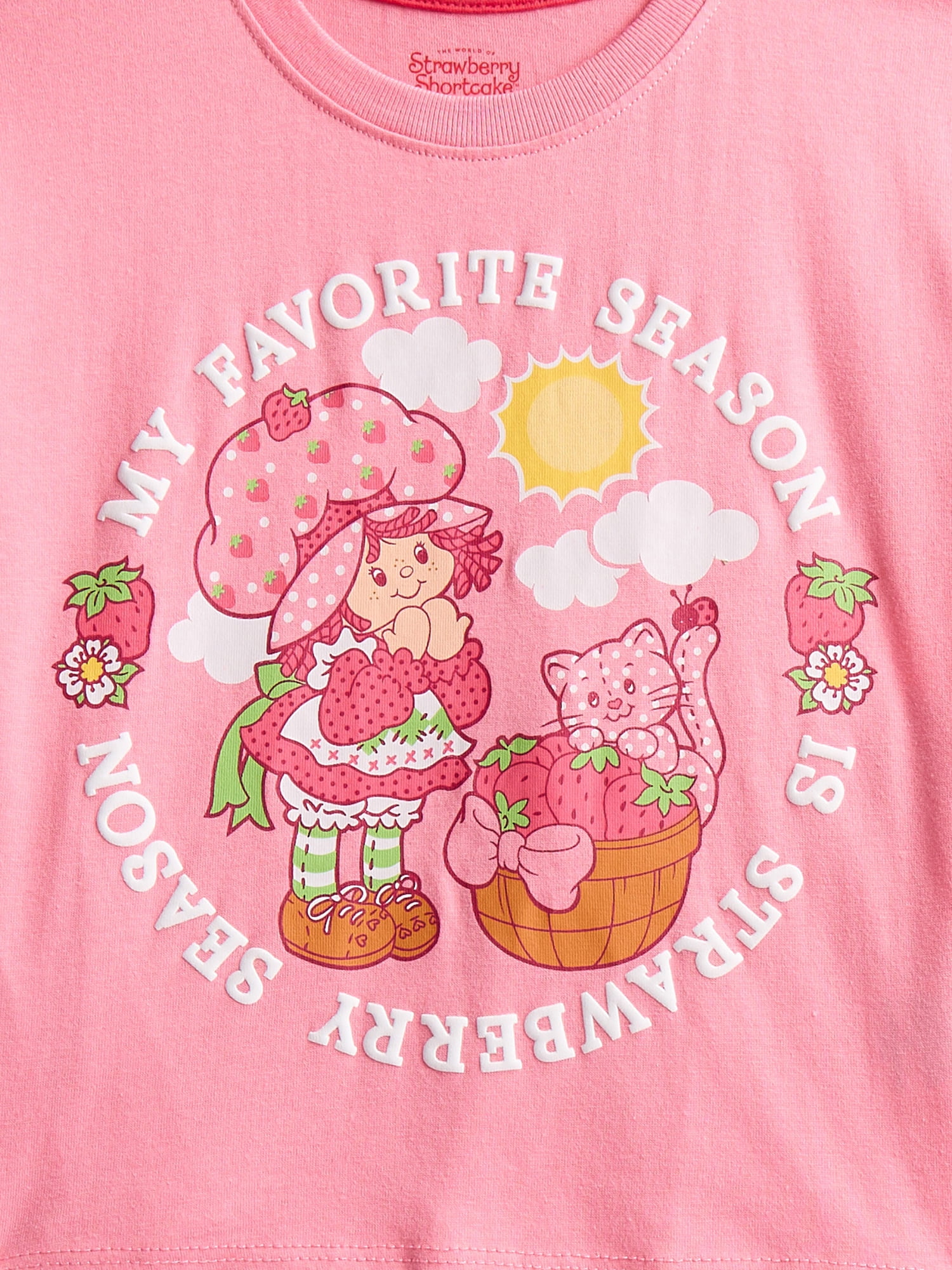 Strawberry Shortcake Toddler Girls Graphic Tee and Print Pants Set, 2-Piece, Sizes 12M-5T