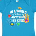 thumbnail image 4 of Inktastic In a World You Can Be Anything Be Kind Autism Awareness Boys or Girls Baby Bodysuit, 4 of 5