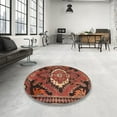 thumbnail image 3 of Ahgly Company Indoor Rectangle Traditional Rust Pink Medallion Area Rugs, 3' x 5', 3 of 6