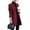 Wine Red, variant on BAETEUY Women's Woolen Coat Stand Collar Slim Fit Overcoat