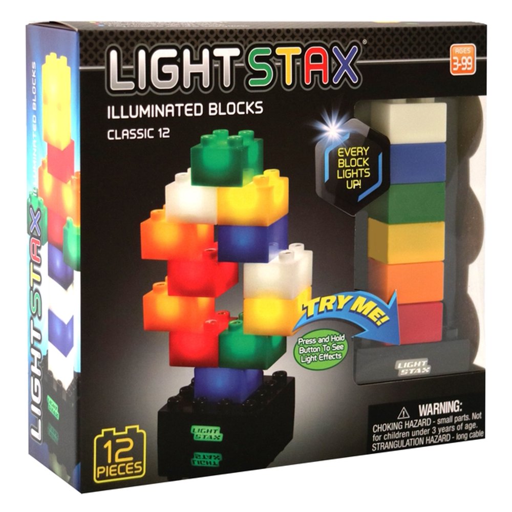 Light Stax Junior Classic Plastic Building Blocks (12 Pieces) Walmart