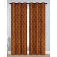 thumbnail image 4 of Bella Luna Julia Geometric Room Darkening Thermal Grommet Curtain Panels (Set of 2), 4 of 6