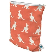 Planet Wise Medium Wet Bag, Coral Kangaroo Twill