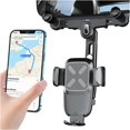 thumbnail image 1 of XIHAMA Car Rear View Mirror Phone Holder, 360° Rotatable&Retractable Auto Rearview Clip Mobile Mount Holder, Multifuctional GPS Holder with Anti-Shake Design, Universal for All Phone&Cars, 1 of 6