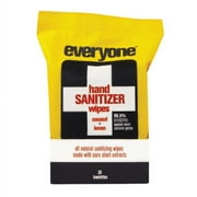 Everyone Hand Sanitizer Wipes Natural Towelettes, Coconut and Lemon, 30 Ea, 6 Pack