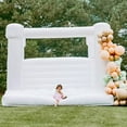 thumbnail image 2 of Connsann 13ft White Bounce House White Jumper Castle with Air Blower  for  Wedding Kids Birthday Party (13x13x10ft White), 2 of 5