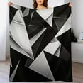 thumbnail image 4 of Geometric Lattice for Women Men Kids Flannel Throw Blankets Soft Fuzzy Lightweight for Home Decor Couch Bed Sofa, 4 of 8