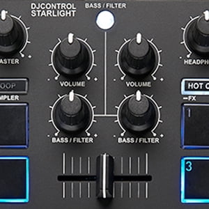 Hercules, DJControl Starlight, Pocket USB DJ Controller, Black