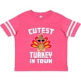 thumbnail image 3 of Inktastic Thanksgiving Cutest Turkey in Town Boys or Girls Toddler T-Shirt, 3 of 5