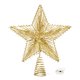 thumbnail image 1 of Estrella de cinco puntas para la copa del árbol de Navidad, estrella de cinco puntas de hierro forjado de línea recta con luz, regalo de Navidad, estrella superior, 1 of 5