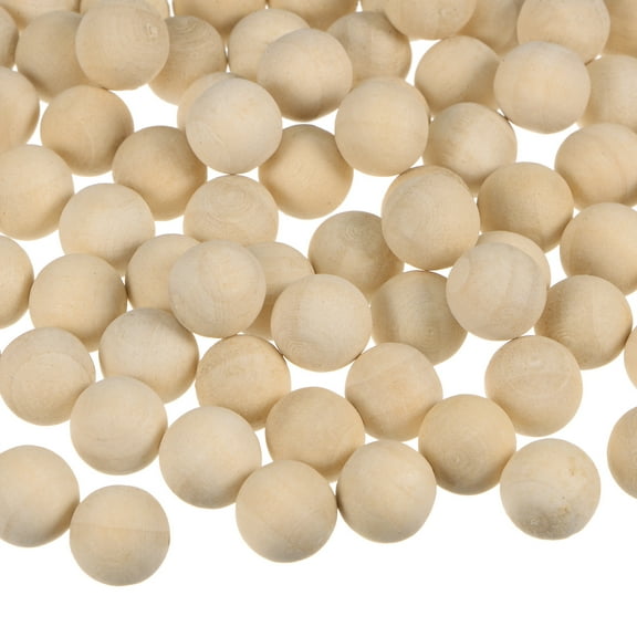 300 Pack Round Wood Balls 10mm Diameter Unfinished Solid Wooden Beads