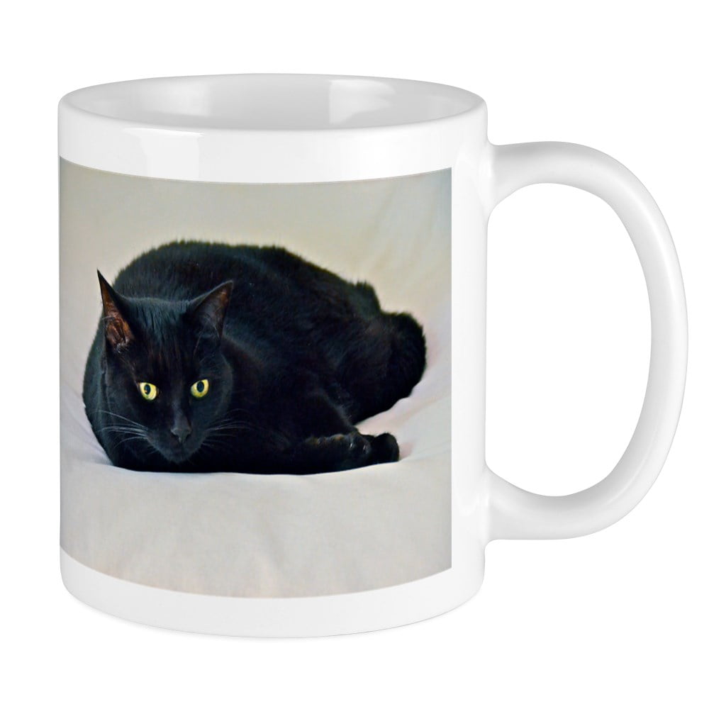CafePress Black Cat! Mugs Unique Coffee Mug, Coffee Cup CafePress