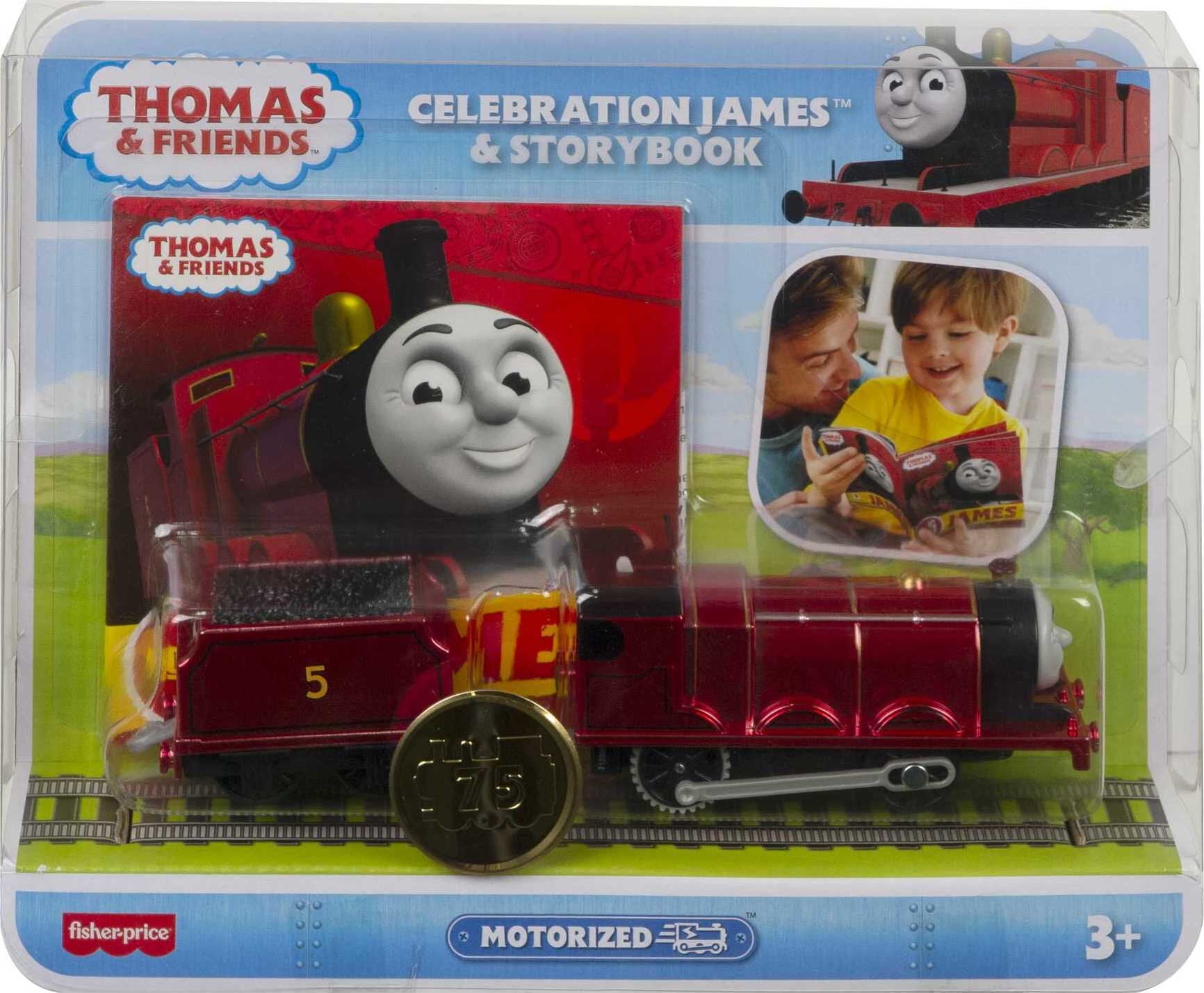 Thomas & Friends Celebration James Metallic Engine & Storybook