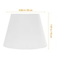 thumbnail image 2 of IFANLANDOR Cloth Lampshade Table Lamp Shade White Modern Minimalist Design 1Set, 2 of 6
