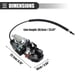 thumbnail image 5 of Actuador de bloqueo de pestillo de puerta de coche delantero izquierdo, para Dodge Challenger 2011-2014, metal, negro, 5 of 7