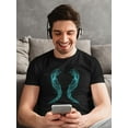 thumbnail image 2 of Bright Blue Smoke Art Tee Men's -Image by Shutterstock, 2 of 4