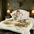 thumbnail image 4 of Manfei Hunting Themed Duck Full Size Comforter Sets,Farmhouse Mallard Bedding Comforter Set,Light Gray Reversible,3 Pieces,1 Comforter and 2 Pillowcases, 4 of 7