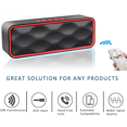 thumbnail image 3 of Portable Bluetooth Speaker - TWS Wireless Speaker with Hi-Fi Bass, Red, 3 of 5