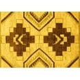 thumbnail image 1 of Ahgly Company Machine Washable Indoor Rectangle Southwestern Yellow Country Area Rugs, 7' x 9', 1 of 4