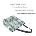 thumbnail image 3 of FORMRS Womens Canvas Tote Bag with Zipper Inner Pocket Shoulder Handbag, Blue Blossom, 3 of 7