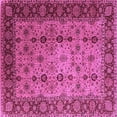 thumbnail image 1 of Ahgly Company Indoor Square Oriental Purple Traditional Area Rugs, 6' Square, 1 of 4