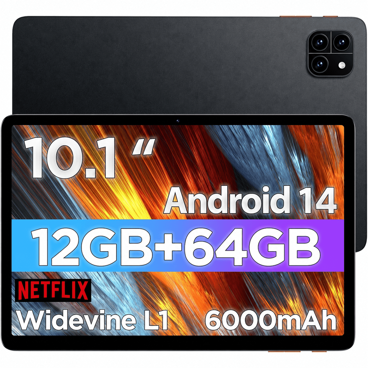 Android 14 Tablet, 11 inch Tablets Octa-Core, 12GB RAM 128GB ROM 1