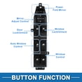 thumbnail image 3 of Unique Bargains Power Window Switch No.935703J000WK Front Left Driver Side Window Control Switch for Hyundai Veracruz 2006 Black, 3 of 7