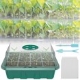 thumbnail image 1 of Macetas Y Plantación, Paquete De 4 Bandejas De Semillas Con Tapas, Bandeja De Propagación De Plantas De 12 Celdas, Kit De Inicio De Plántulas Ajustable Para Humedad, Caja De Germinación De Plantas Con Muyoka Hogar, 1 of 6