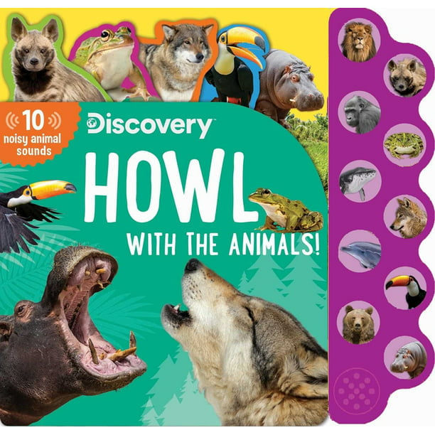 10-Button Sound Books: Discovery: Howl with the Animals! (Board book) -  
