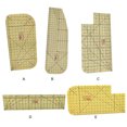 thumbnail image 3 of fastboy Ironing Ruler DIY Tailor Patchwork Sewing Dressmaking Hot Measuring Tool Stitching Art Clothing Right and Round Angle Plastic Type 1, 3 of 4