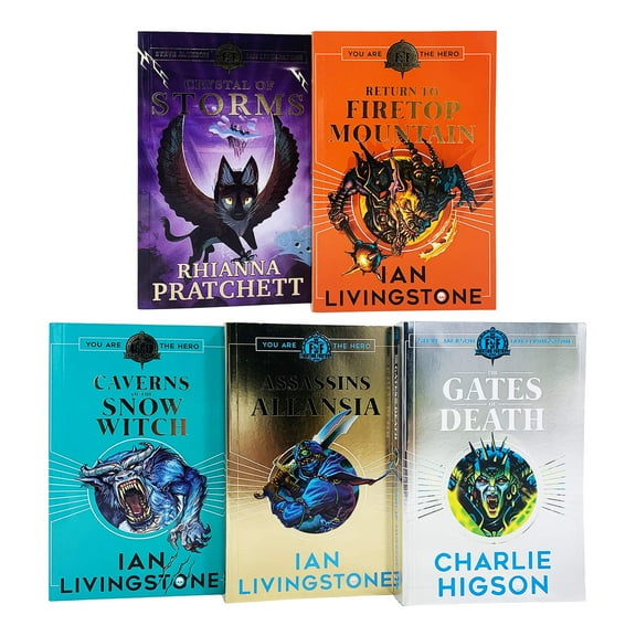 Fighting Fantasy RPG 5 Books Collection Set (11-15) (The Gates of Death, The Caverns of the Snow Witch, Assassins of Allansia, Return to Firetop Mountain & Crystal of Storms)