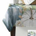 thumbnail image 2 of Fall Sage Green Blue Rectangle Tablecloths 60x104,Thanksgiving Pumpkins Eucalyptus Rustic Wood Table Cloth Table Cover Indoor/Outdoor Tabletop Decor for Wedding Holiday Party Dinner Baby Shower, 2 of 7